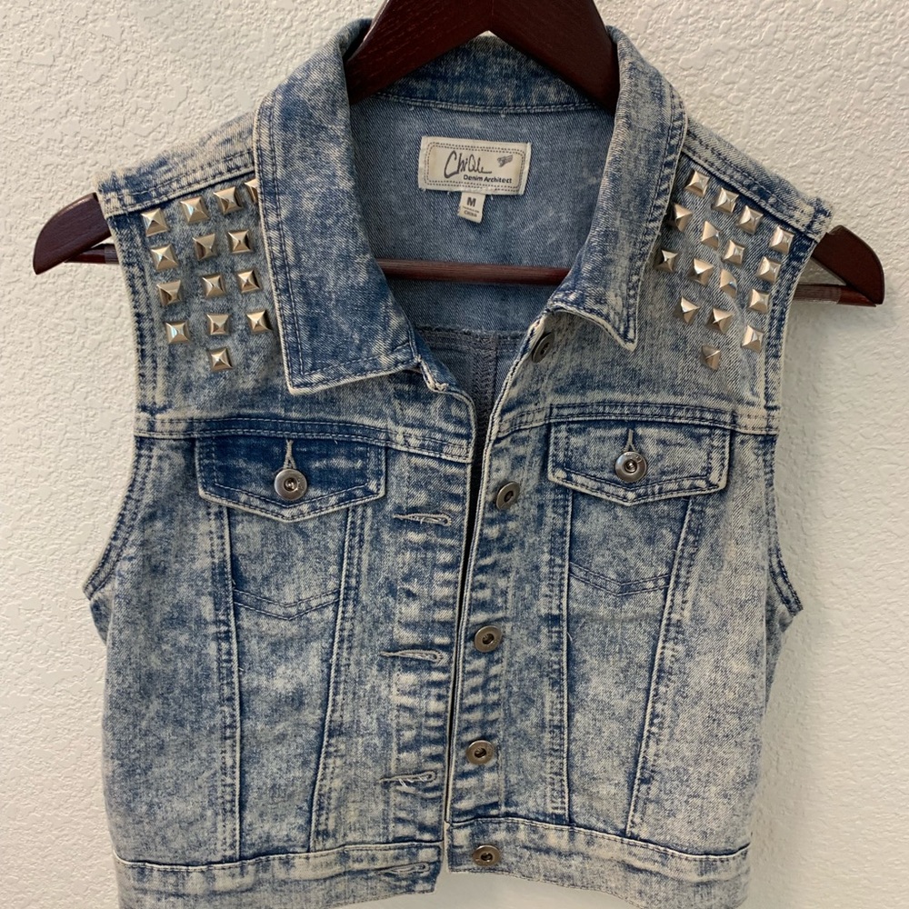 Jean shirt vest